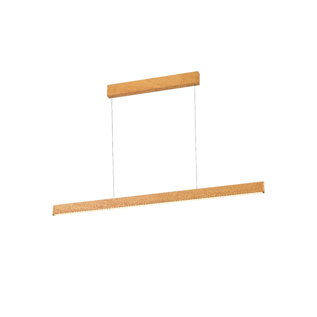 Φωτιστικό LED κρεμαστό Φυσικό ξύλο. 3000K. 41W. 2.466lm. 118cm. CRI>80. IP20 VK/04569/PE/WD/W/118